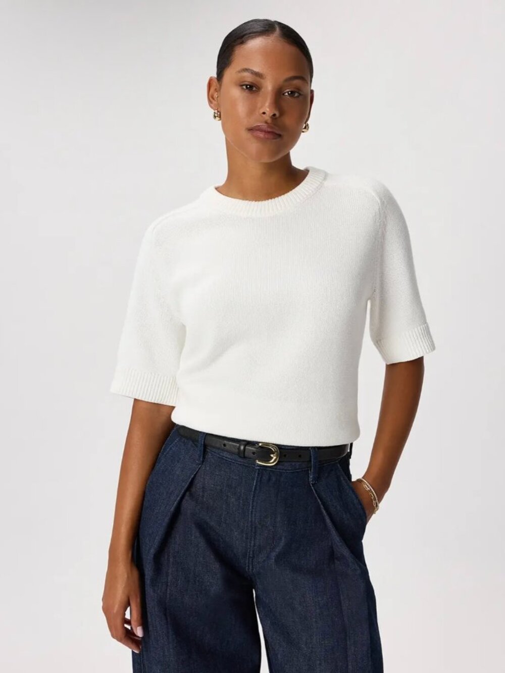 Quince 100% Organic Cotton Sweater Tee